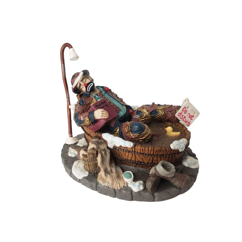 Emmett Kelly Saturday Night Weary Willie Clown 1995 Bathtub #1138 Stanton Arts